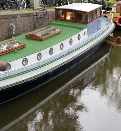 Hotel Luxury Historic Boat Amsterdam Exterior foto